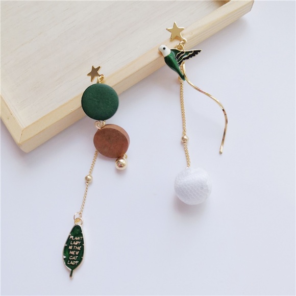 Jewelry - Unique Asymmetric Bird Earrings 3 for $30